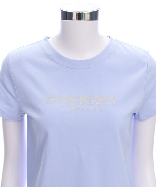 clear（クリア）の「ラメプリントTシャツ [着回し力抜群 大人 カジュアル]（Tシャツ/カットソー・レディース・ライトブルー/ピンク/オフホワイト/ブラック・F）」の12枚目の写真