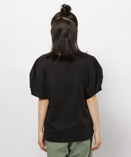 セール】切り替えランタンボーダープルオーバー（Tシャツ