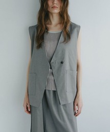ETRE TOKYO 25SS オーバーサイズタフタトップス ベージュ オーバーサイズタフタトップス(F WHITE): トップス │ ETRE