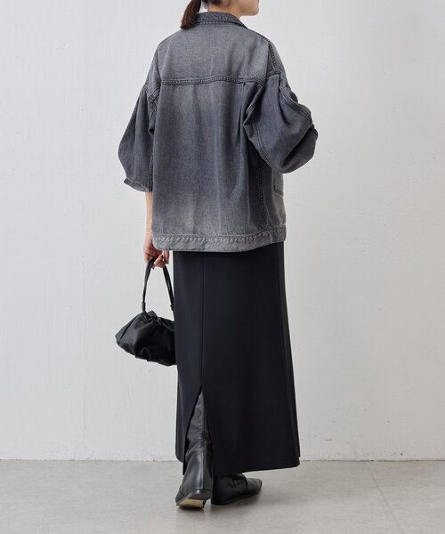 BEARDSLEY（ビアズリー）の「《FRIPIER》袖タックGジャン（ブルゾン・レディース・インディゴブルー/ブラック・FREE）」の9枚目の写真