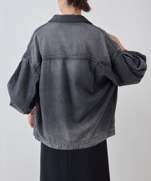 BEARDSLEY（ビアズリー）の「《FRIPIER》袖タックGジャン（ブルゾン・レディース・インディゴブルー/ブラック・FREE）」の15枚目の写真