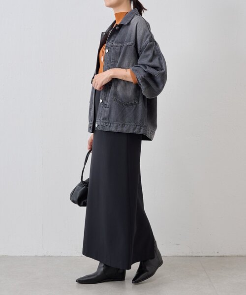 BEARDSLEY（ビアズリー）の「《FRIPIER》袖タックGジャン（ブルゾン・レディース・インディゴブルー/ブラック・FREE）」の17枚目の写真