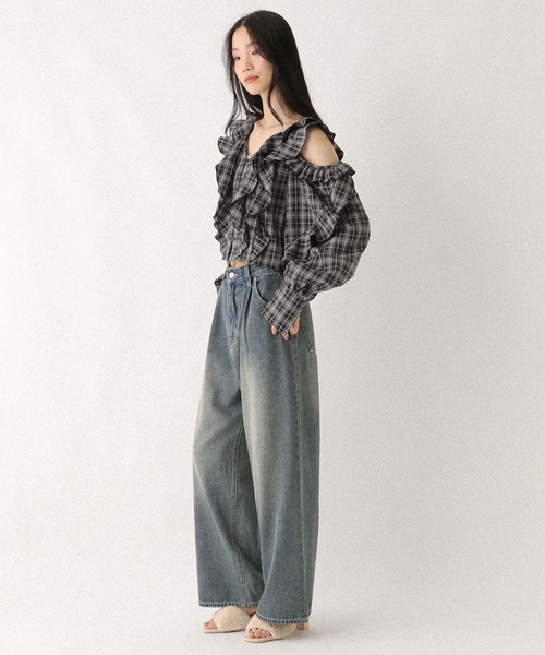 Heather(ヘザー)の「ファーミュールサンダル 573226(サンダル・レディース・アイボリー/グレー・M/L)」の6枚目の写真