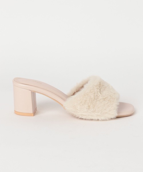 Heather(ヘザー)の「ファーミュールサンダル 573226(サンダル・レディース・アイボリー/グレー・M/L)」の9枚目の写真