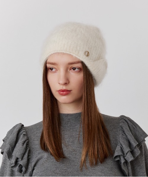 Chapeau d' O（シャポードオー）の「Chapeau d' O  Cashmere Fur Beanie / シャポードオー（ニットキャップ/ビーニー・レディース・ホワイト/グレー・FREE）」の18枚目の写真