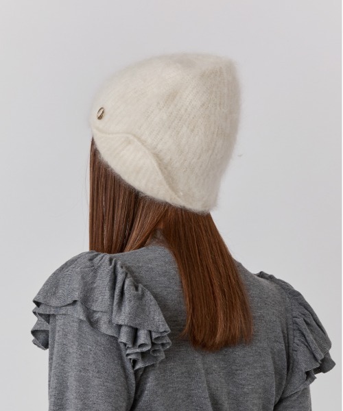 Chapeau d' O（シャポードオー）の「Chapeau d' O  Cashmere Fur Beanie / シャポードオー（ニットキャップ/ビーニー・レディース・ホワイト/グレー・FREE）」の21枚目の写真
