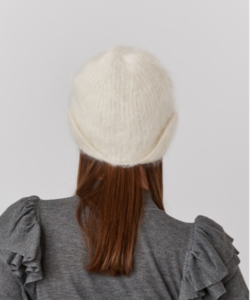 Chapeau d' O（シャポードオー）の「Chapeau d' O  Cashmere Fur Beanie / シャポードオー（ニットキャップ/ビーニー・レディース・ホワイト/グレー・FREE）」の22枚目の写真