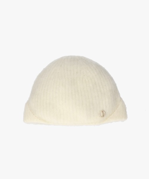 Chapeau d' O（シャポードオー）の「Chapeau d' O  Cashmere Fur Beanie / シャポードオー（ニットキャップ/ビーニー・レディース・ホワイト/グレー・FREE）」の3枚目の写真