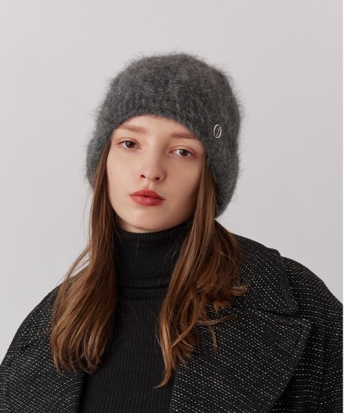 Chapeau d' O（シャポードオー）の「Chapeau d' O  Cashmere Fur Beanie / シャポードオー（ニットキャップ/ビーニー・レディース・ホワイト/グレー・FREE）」の5枚目の写真