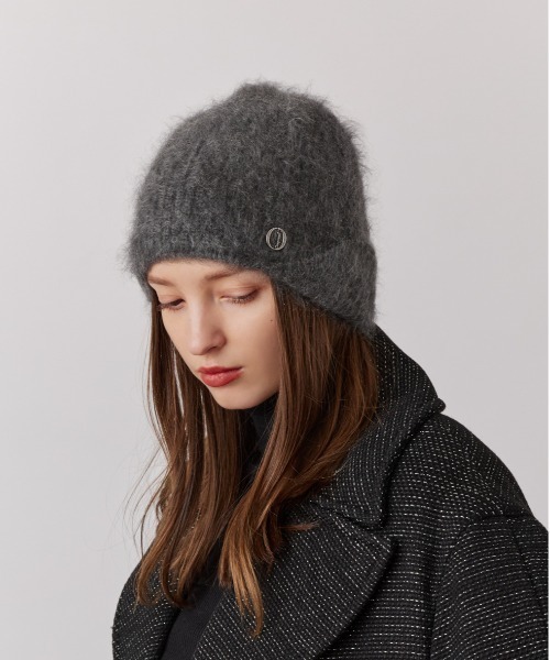 Chapeau d' O（シャポードオー）の「Chapeau d' O  Cashmere Fur Beanie / シャポードオー（ニットキャップ/ビーニー・レディース・ホワイト/グレー・FREE）」の6枚目の写真