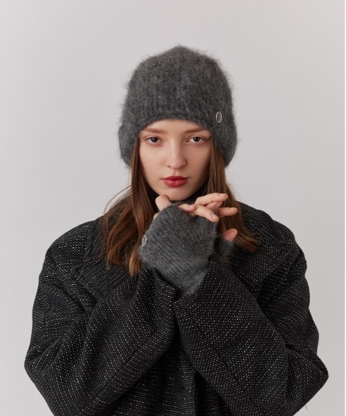 Chapeau d' O（シャポードオー）の「Chapeau d' O  Cashmere Fur Beanie / シャポードオー（ニットキャップ/ビーニー・レディース・ホワイト/グレー・FREE）」の11枚目の写真