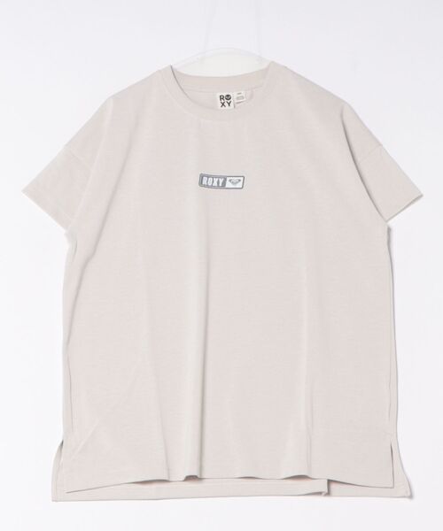 ROXY(ロキシー)の「SQUARE LOGO S/S TEE/ロキシー速乾バックプリントロゴドロップショルダー半袖Tシャツ(Tシャツ/カットソー・レディース・ブラック/パープル/ホワイト/グレー・SMALL/LARGE/MEDIUM)」の4枚目の写真