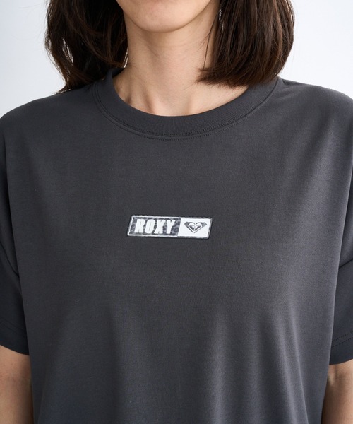 ROXY(ロキシー)の「SQUARE LOGO S/S TEE/ロキシー速乾バックプリントロゴドロップショルダー半袖Tシャツ(Tシャツ/カットソー・レディース・ブラック/パープル/ホワイト/グレー・SMALL/LARGE/MEDIUM)」の11枚目の写真