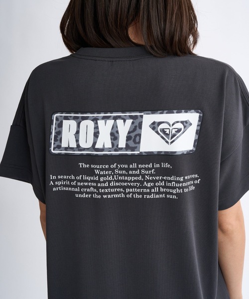 ROXY(ロキシー)の「SQUARE LOGO S/S TEE/ロキシー速乾バックプリントロゴドロップショルダー半袖Tシャツ(Tシャツ/カットソー・レディース・ブラック/パープル/ホワイト/グレー・SMALL/LARGE/MEDIUM)」の12枚目の写真