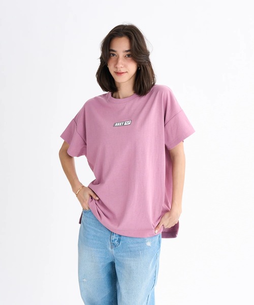 ROXY(ロキシー)の「SQUARE LOGO S/S TEE/ロキシー速乾バックプリントロゴドロップショルダー半袖Tシャツ(Tシャツ/カットソー・レディース・ブラック/パープル/ホワイト/グレー・SMALL/LARGE/MEDIUM)」の15枚目の写真