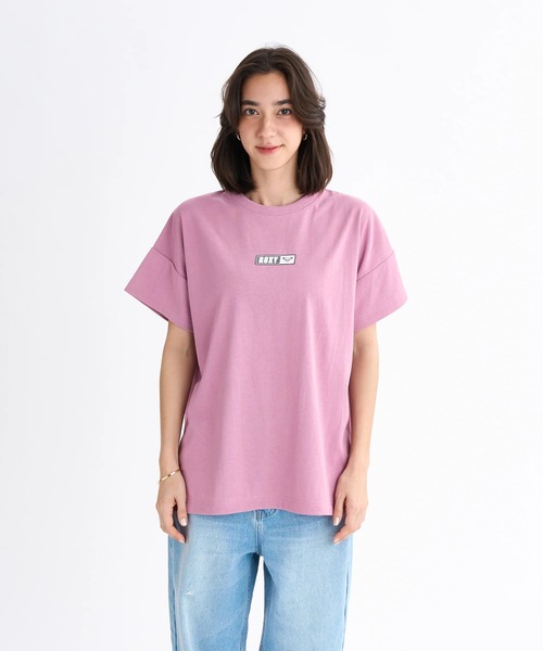 ROXY(ロキシー)の「SQUARE LOGO S/S TEE/ロキシー速乾バックプリントロゴドロップショルダー半袖Tシャツ(Tシャツ/カットソー・レディース・ブラック/パープル/ホワイト/グレー・SMALL/LARGE/MEDIUM)」の16枚目の写真