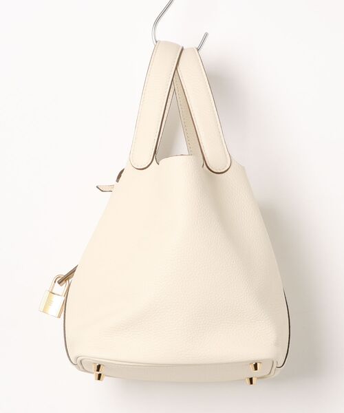 SETUP7（セットアップセブン）の「【SETUP7】レザーハンドバッグ KNF（ハンドバッグ・レディース・ホワイト/ブラウン/ブラック・FREE）」の10枚目の写真