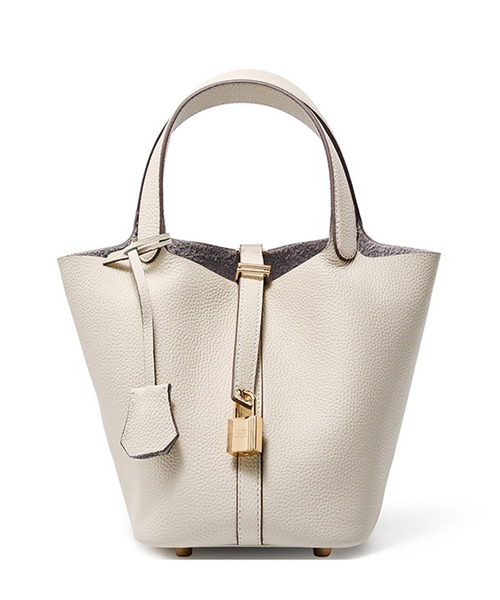 SETUP7（セットアップセブン）の「【SETUP7】レザーハンドバッグ KNF（ハンドバッグ・レディース・ホワイト/ブラウン/ブラック・FREE）」の5枚目の写真