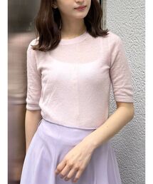 マーキュリーデュオ　トップス　ピンク ニット ノースリーブトップス MERCURYDUO｜マーキュリーデュオのニット/セーター（ピンク/桃色