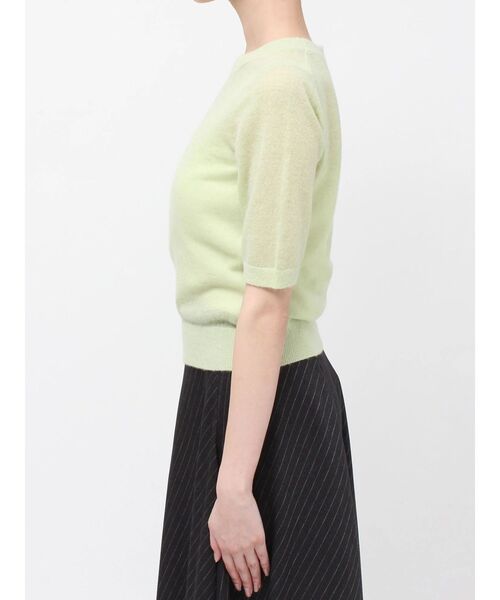 OUNNOUN（オウンノウン）の「【OUNNOUN】シアーハーフスリーブトップス（ニット/セーター・レディース・ミント/ベビーピンク/アイボリー/ライトグレー・FREE）」の19枚目の写真