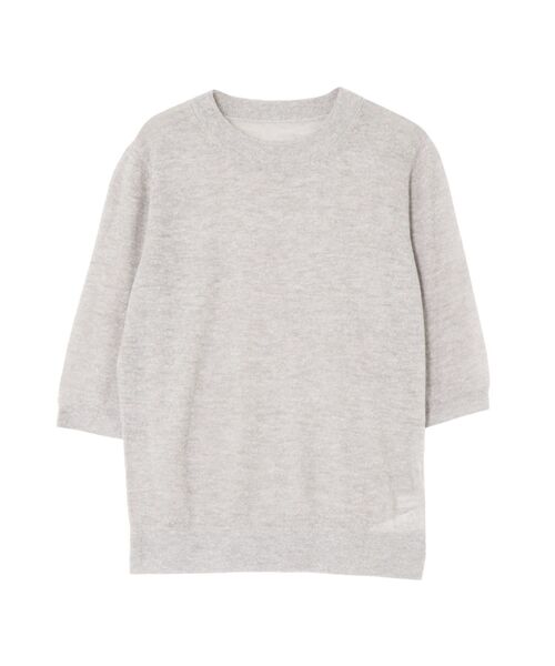 OUNNOUN（オウンノウン）の「【OUNNOUN】シアーハーフスリーブトップス（ニット/セーター・レディース・ミント/ベビーピンク/アイボリー/ライトグレー・FREE）」の17枚目の写真