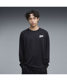 PUMA プーマ メンズ バスケットボール シンプル スモール ロゴ 長袖 Tシャツ