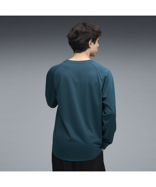 PUMA（プーマ）の「PUMA プーマ メンズ バスケットボール シンプル スモール ロゴ 長袖 Tシャツ（Tシャツ/カットソー・メンズ・グリーン系その他/ブラック・SMALL/MEDIUM/LARGE/X-LARGE/XX-LARGE）」の9枚目の写真