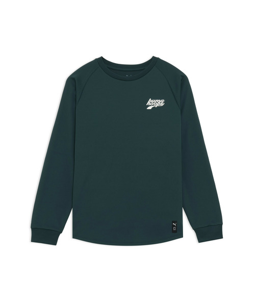 PUMA（プーマ）の「PUMA プーマ メンズ バスケットボール シンプル スモール ロゴ 長袖 Tシャツ（Tシャツ/カットソー・メンズ・グリーン系その他/ブラック・SMALL/MEDIUM/LARGE/X-LARGE/XX-LARGE）」の10枚目の写真