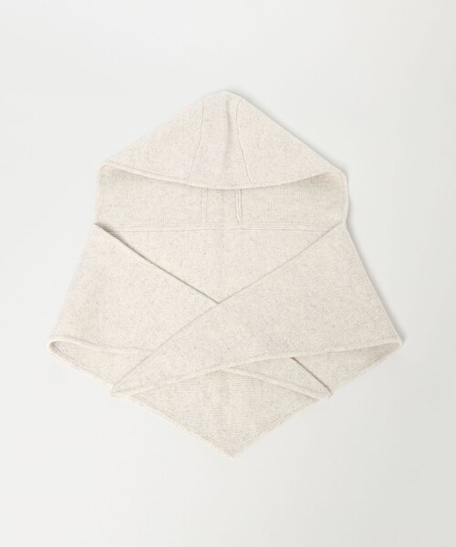 UNITED ARROWS（ユナイテッドアローズ）の「ニット フードストール（ストール/ショール・レディース・ライトグレー/ダークグレー・FREE）」の13枚目の写真