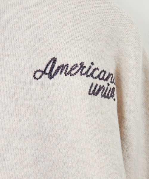 AMERICANA（アメリカーナ）の「[Americana/アメリカーナ] 別注 カレッジプリント カットオフ スウェット（スウェット・レディース・ネイビー/オートミール/杢グレー・ONE SIZE）」の21枚目の写真