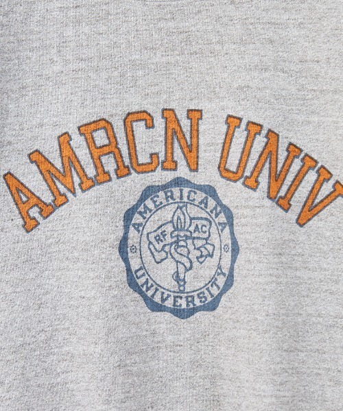 AMERICANA（アメリカーナ）の「[Americana/アメリカーナ] 別注 カレッジプリント カットオフ スウェット（スウェット・レディース・ネイビー/オートミール/杢グレー・ONE SIZE）」の11枚目の写真