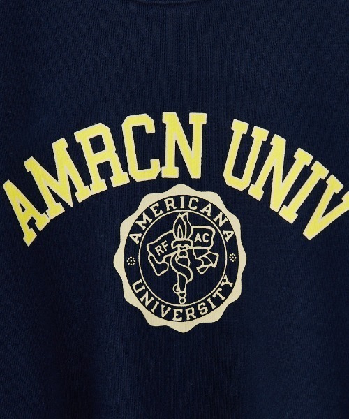 AMERICANA（アメリカーナ）の「[Americana/アメリカーナ] 別注 カレッジプリント カットオフ スウェット（スウェット・レディース・ネイビー/オートミール/杢グレー・ONE SIZE）」の14枚目の写真