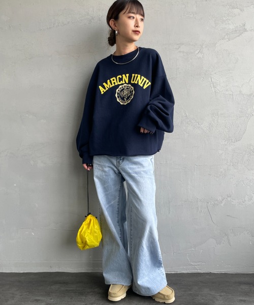 Americana/アメリカーナ] 別注 カレッジプリント カットオフ