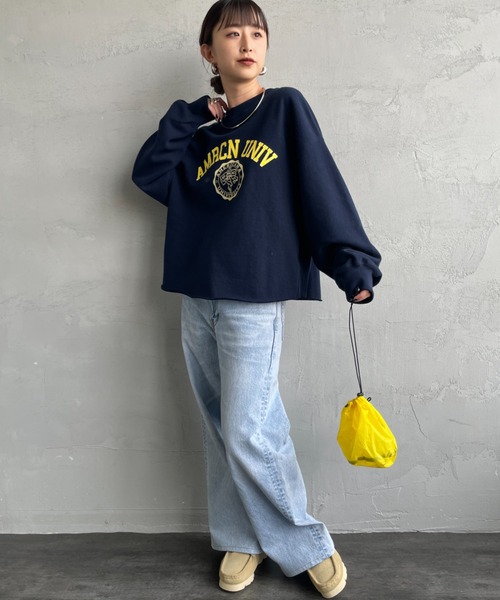 Americana/アメリカーナ] 別注 カレッジプリント カットオフ