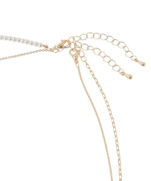 earth music&ecology（アースミュージックアンドエコロジー）の「SET2点パールチェーンネックレス＋コインモチーフネックレス（ネックレス・レディース・シルバー/ゴールド・FREE）」の8枚目の写真