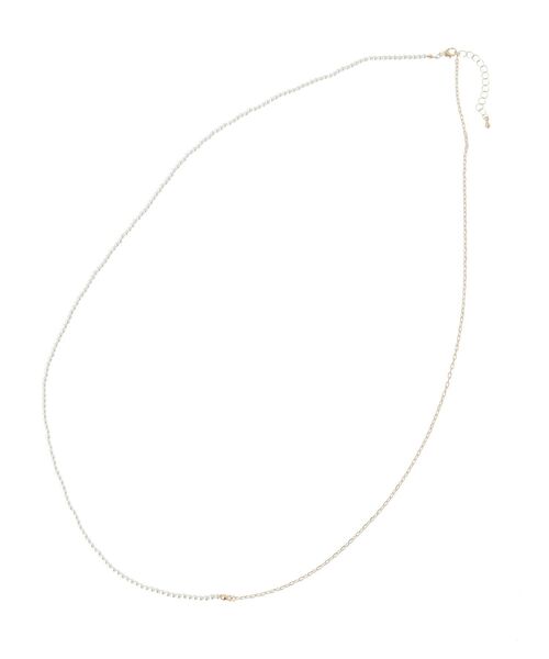 earth music&ecology（アースミュージックアンドエコロジー）の「SET2点パールチェーンネックレス＋コインモチーフネックレス（ネックレス・レディース・シルバー/ゴールド・FREE）」の5枚目の写真