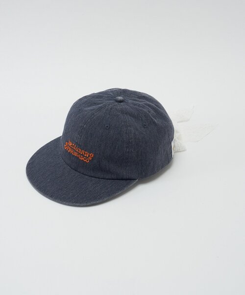 HELLO.SANFRANCISCO(ハローサンフランシスコ)の「【HELLO.SANFRANCISCO/ハローサンフランシスコ】レースリボン刺繡ロゴカラーキャップ(キャップ・レディース・ピンク/イエロー/ネイビー/グリーン・FREE)」の21枚目の写真