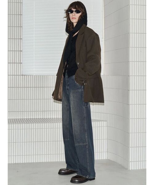 EMODA（エモダ）の「【VEQUM】BOX WIDE JACKET（テーラードジャケット・レディース・カーキ/グレー/ベージュ・FREE）」の8枚目の写真