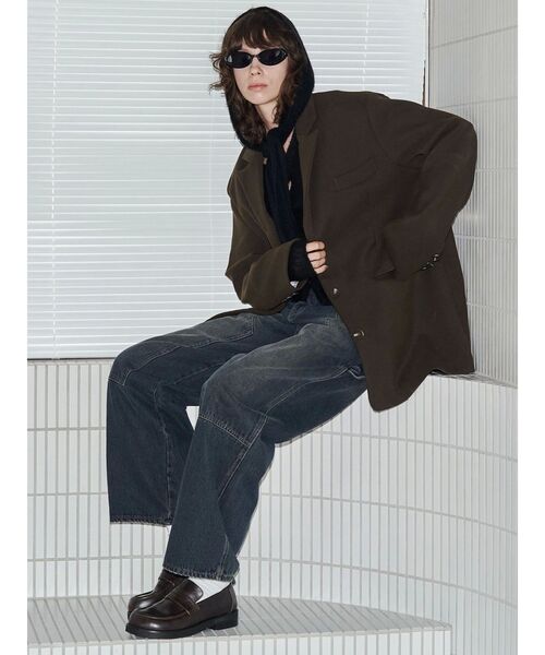 セール】【VEQUM】BOX WIDE JACKET（テーラードジャケット