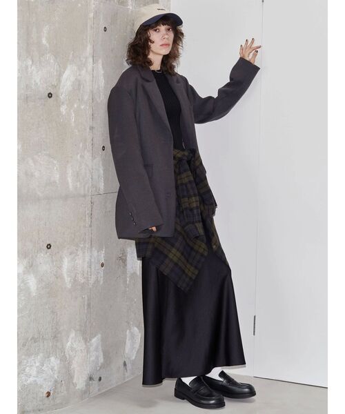 EMODA（エモダ）の「【VEQUM】BOX WIDE JACKET（テーラードジャケット・レディース・カーキ/グレー/ベージュ・FREE）」の16枚目の写真