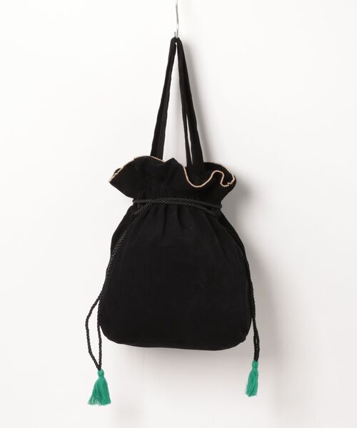 チチカカ（チチカカ）の「Rico フェズ刺繍巾着ショルダートートバッグ（トートバッグ・レディース・オフホワイト/ブラック・FREE）」の16枚目の写真