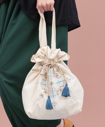 チチカカ | Rico フェズ刺繍巾着ショルダートートバッグ(トートバッグ)