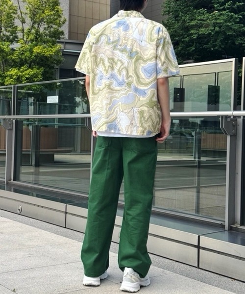 LACOSTE(ラコステ)の「シーズナルテキスタイルオープンカラーシャツ(シャツ/ブラウス・メンズ・ベージュ/グリーン・38/39/41/40)」の6枚目の写真