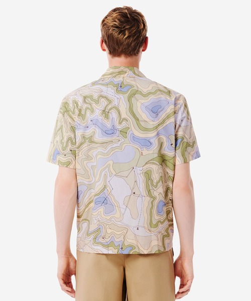 LACOSTE(ラコステ)の「シーズナルテキスタイルオープンカラーシャツ(シャツ/ブラウス・メンズ・ベージュ/グリーン・38/39/41/40)」の9枚目の写真