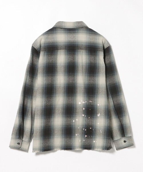 BEAMS HEART（ビームスハート）の「ドリップ フェード ネルシャツ（シャツ/ブラウス・メンズ・ブラック/ブラウン・MEDIUM/SMALL/LARGE）」の21枚目の写真