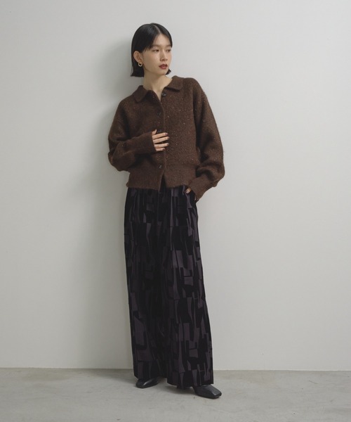 Shelly island(シェリーアイランド)の「フロッキー幾何学柄パンツ(その他パンツ・レディース・ブラウン/ブラック・FREE)」の19枚目の写真