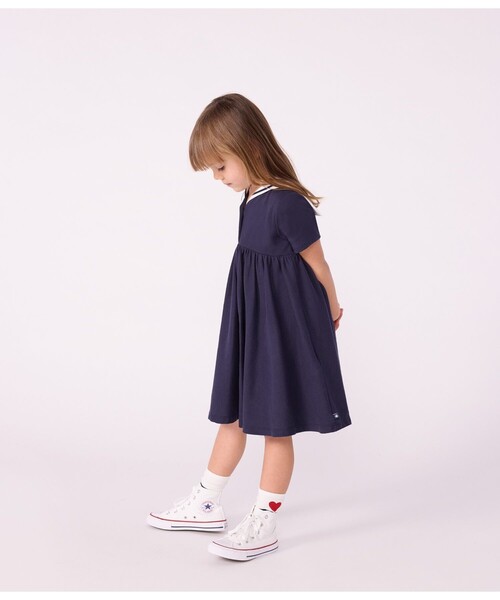 PETIT BATEAU(プチバトー)の「ワンピース(ワンピース・キッズ・ネイビー・3YEAR/4YEAR/5YEAR)」の2枚目の写真