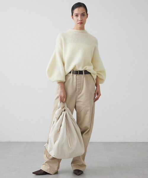 THE PAUSE（ザ ポーズ）の「【THE PAUSE】ドロストバックパック（バックパック/リュック・レディース・ブラック/アイボリー・FREE）」の13枚目の写真