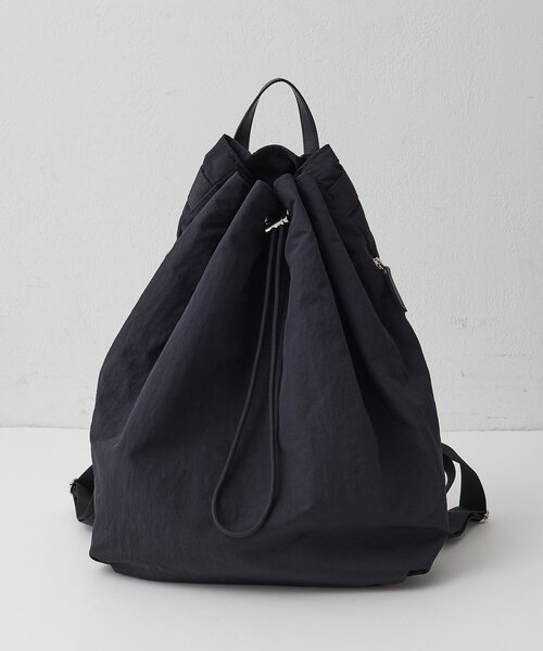 THE PAUSE（ザ ポーズ）の「【THE PAUSE】ドロストバックパック（バックパック/リュック・レディース・ブラック/アイボリー・FREE）」の3枚目の写真