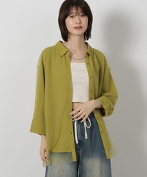 LAKOLE | チュールレイヤードシャツ6分袖 / 582557(シャツ/ブラウス)